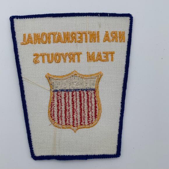 NRA National Rifle Association International Team Tryouts USA Patches Vintage - Picture 2 of 3